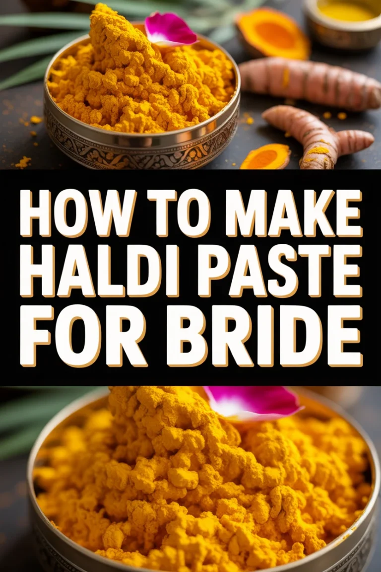 ✨ How To Make Haldi Paste For Bride