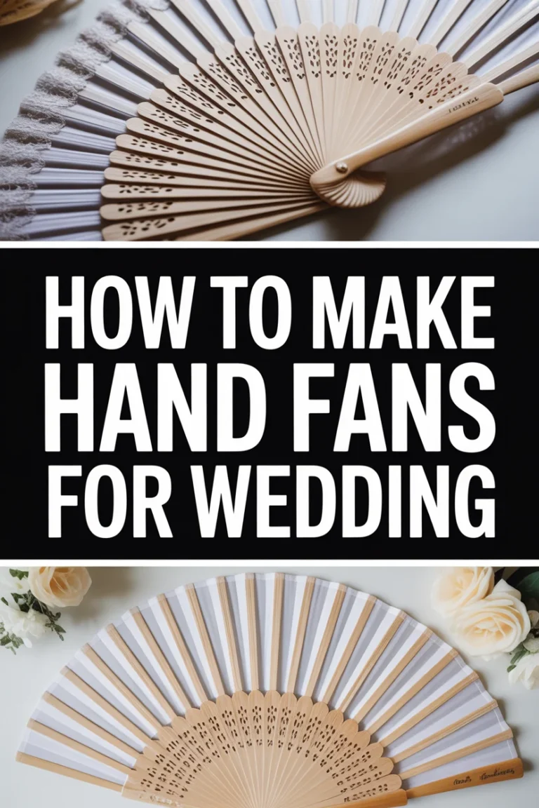 🌸 How To Make Hand Fans For Wedding