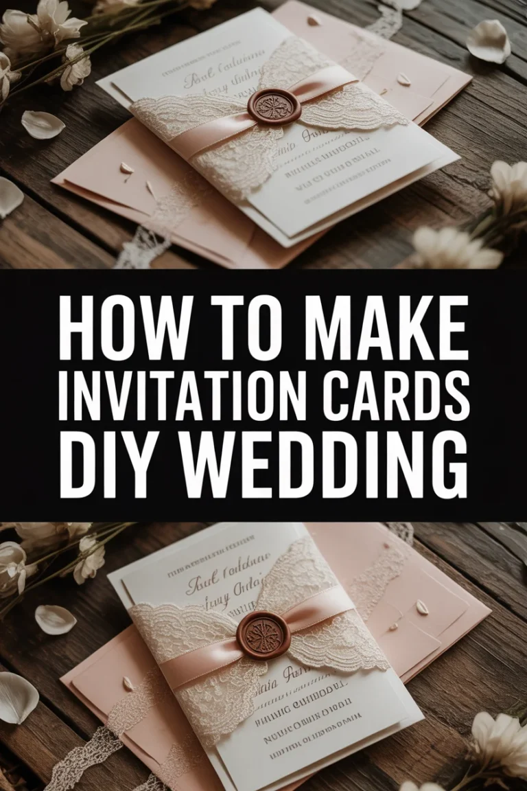 💌 How To Make Invitation Cards DIY Wedding
