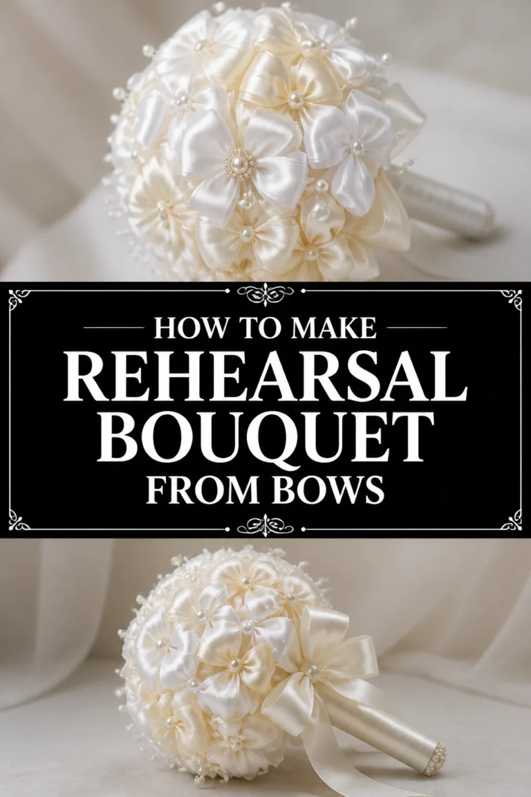 💐 How To Make Rehearsal Bouquet From Bows