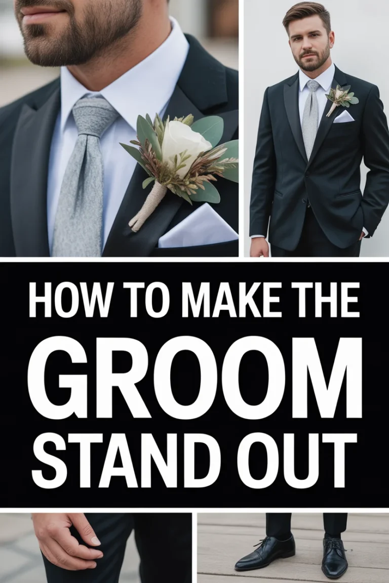 🤵‍♂️ How To Make The Groom Stand Out