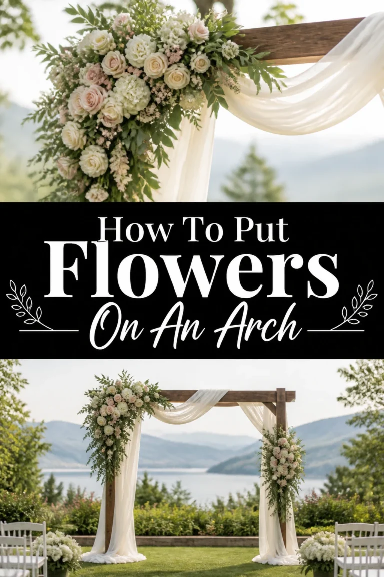🌸 How To Put Flowers On An Arch