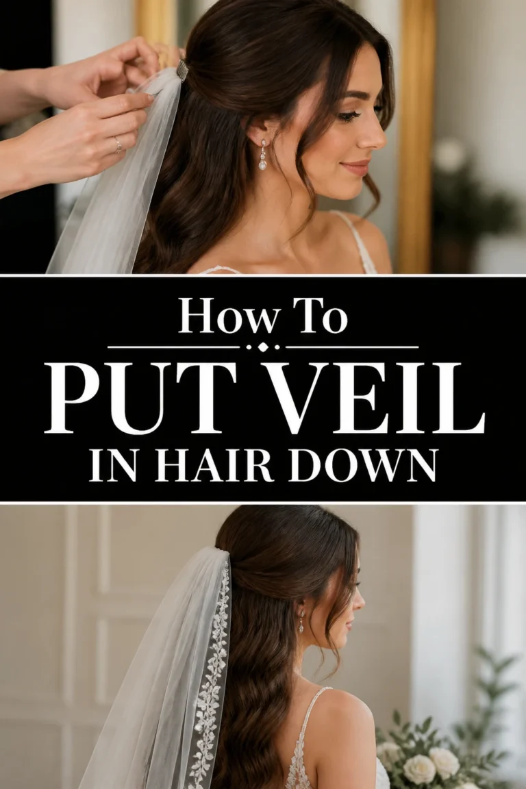 👰 How To Put Veil In Hair Down