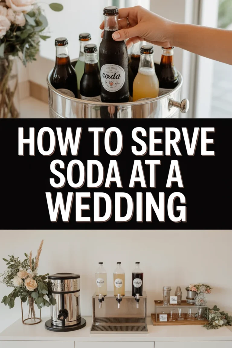 🥤 How To Serve Soda At A Wedding