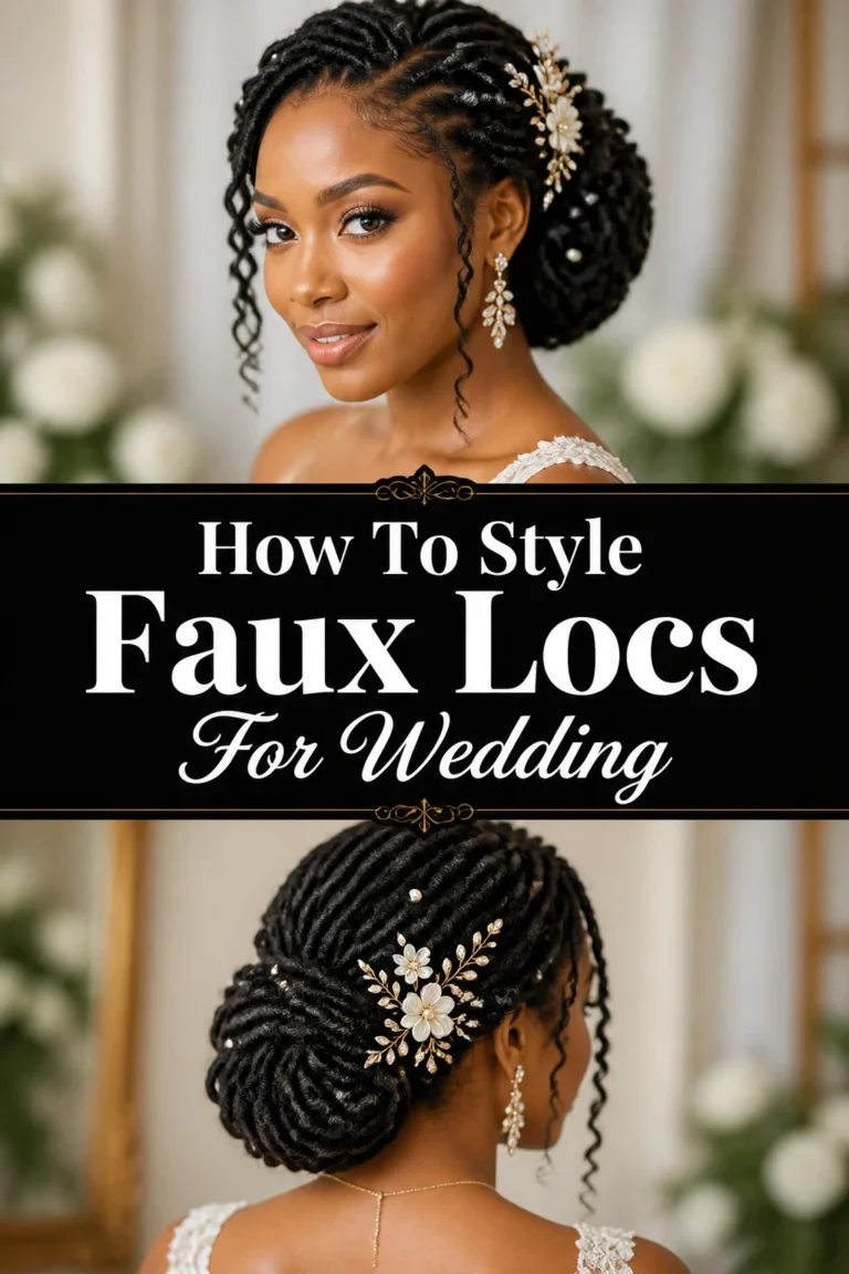 👰 How To Style Faux Locs For Wedding