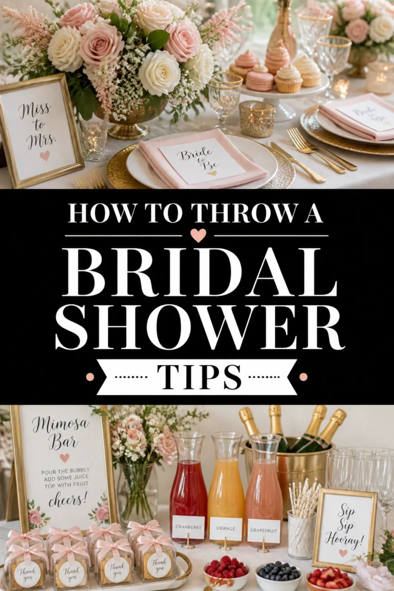 👰 How To Throw A Bridal Shower Tips