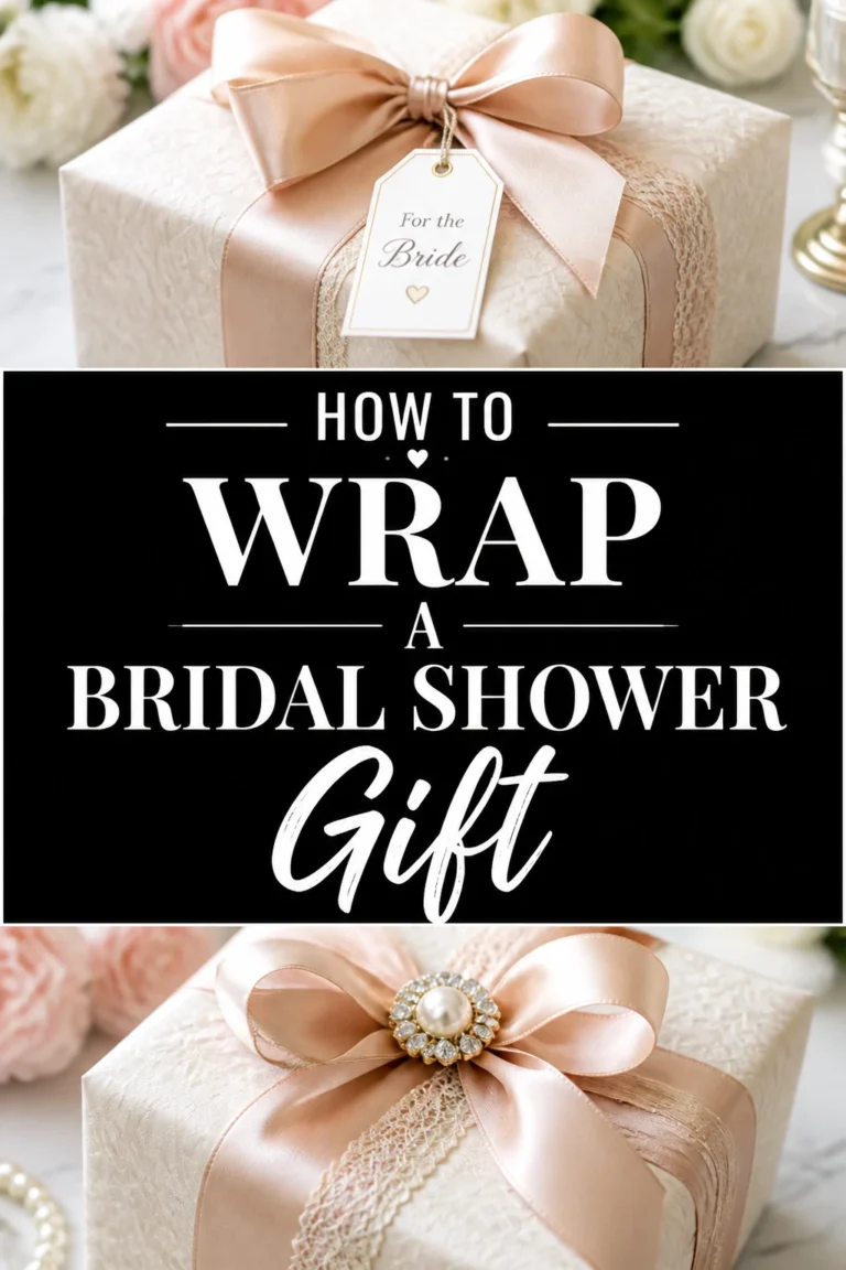 🎁 How To Wrap A Bridal Shower Gift
